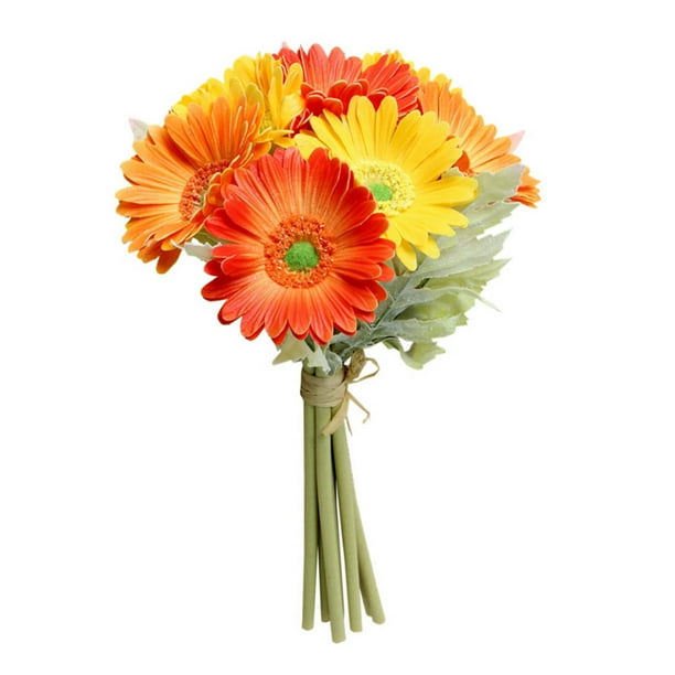 Decoration Mini Daisy Silk Gerbera Artificial Flower Fake Flores Bouquet Decoration Mini Daisy Silk Gerbera Artificial Flower Fake Flores Bouquet